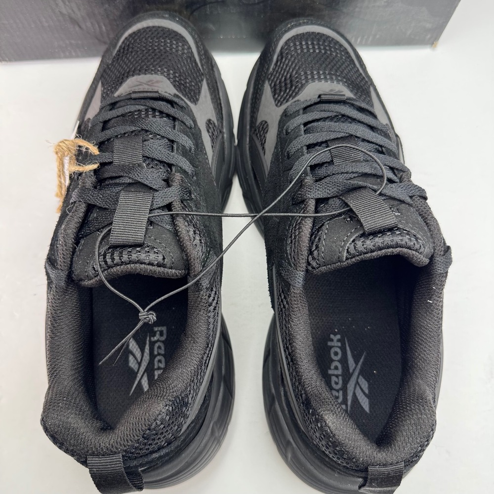 Reebok Chaos Mens Running Shoes Black Tan Gum Sole AR30303M-BBT Size 10 NEW - Picture 7 of 9